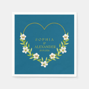 Romantische Blumenzeremonie individuell anpassbar Serviette