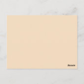 Romantische Blush & Black Floral Wedding Vielen Da Postkarte (Rückseite)