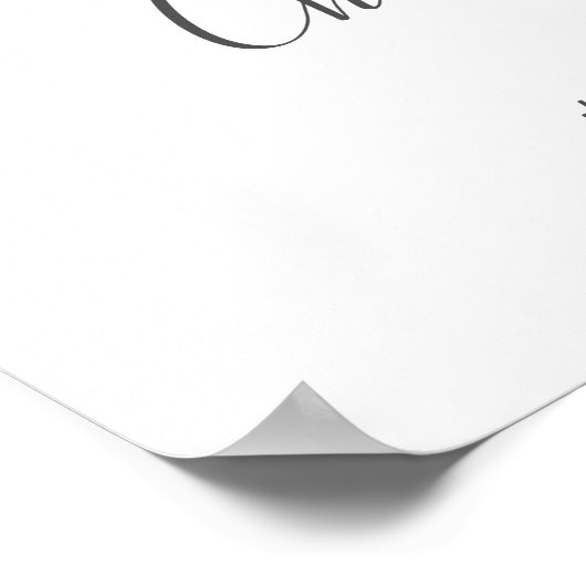 Romantische Blush Bloral Wedding Willkommenszeiche Poster (Ecke)