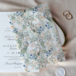 Romantische Blush Blume Pfauengrün schön Pergament Einladungen<br><div class="desc">Dieses Vellum Overlay ist auf einem durchsichtigen Pergamentpapier gedruckt und kann mit jeder anderen gedruckten Karte kombiniert werden - *Diese Karten werden separat vertrieben* Bitte kontaktieren Sie uns, wenn Sie Hilfe benötigen, um das VELLUM PAPER mit einer Sammlung abzustimmen. Die in dieser Vorschau oder dem Mockup abgebildete Farbe repräsentiert möglicherweise...</div>