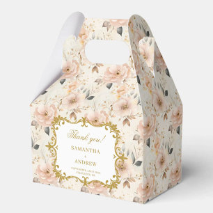 Romantische Blush Gold Gastgeschenk Hochzeit Box m Geschenkschachtel