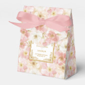 Romantische Blush Ivory Gold Wedding Danke Box Geschenkschachtel (Vorderseite)