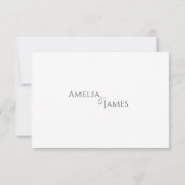 Romantische Blush Peony Floral Hochzeit UAWG 2 RSVP Karte (Rückseite)