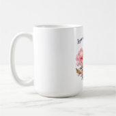 Romantische Blush Peony Wedding Coffee Tasse (Links)