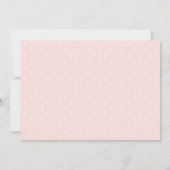 Romantische Blush Pink Bläsereien Hochzeit retten Save The Date (Rückseite)