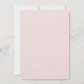 Romantische Blush Pink Elfenbeinblume Hochzeit Einladung (Rückseite)