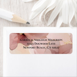 Romantische Blush Pink Gold Floral Wedding