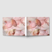 Romantische Blush Pink Gold Floral Wedding Gästebuch (Voll)
