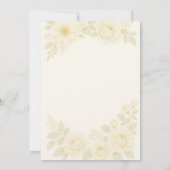 Romantische Blush Rose Einladung Hochzeit (Rückseite)