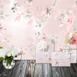 Romantische Blush Secret Garden Roses Wedding 2 Geschenkpapier Set<br><div class="desc">Ein elegantes,  rosafarbenes Aquarelltrio aus gepolstertem Blatt,  das der Hochzeitseinladung entspricht. Romantische Blush Pink Secret Garden Rose Wedding lädt mit einem traumhaft blütigen,  verwinkelten,  sonnenbeleuchteten Garten ein.</div>