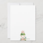 Romantische Blüte mit einladender Atmosphäre Einladung (Rückseite)