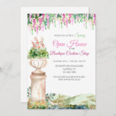 Romantische Blüte mit einladender Atmosphäre Einladung (Vorne/Hinten)