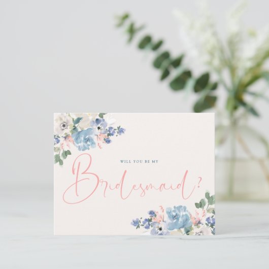 Romantische Blüte wird meine überwältigende Karte (Stehend Vorderseite)