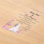 Romantische Blüten Akropolis-Hochzeit Einladung (Ablage )