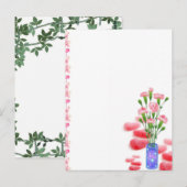 Romantische Blüten Postkarte (Vorne/Hinten)