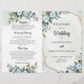 Romantische Blüten und Eukalyptus und Gold (Vorderseite)