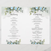 Romantische Blüten und Eukalyptus und Gold (Rückseite)