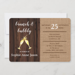 Romantische Blütenburlap Old Stall Brunch & Bubbly