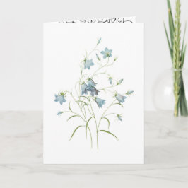 Romantische Blütenfarbe Karte