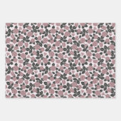 Romantische BlütenhandGezeichnet Multicolor Geschenkpapier Set (Vorderseite 2)