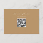 Romantische Blütenhochzeit Begleitkarte (Rückseite)