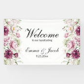 Romantische Blütenperse Banner (Horizontal)