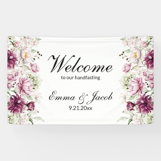 Romantische Blütenperse Banner (Horizontal)