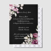 Romantische Blütenperse Pergament Einladungen (Versetzt (Einladung))