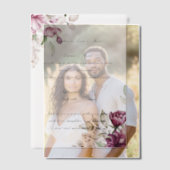 Romantische Blütenperse Pergament Einladungen (Versatz (Ehepaar))
