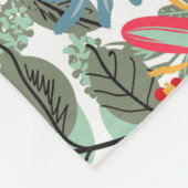 Romantische Blütenweiche Rosa Grüne Pfirsich Klass Fleecedecke (Ecke)