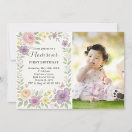 Romantische Blütezeit Einladung zum Geburtstag