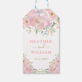 Romantische blutweiche Pastellfarben Pink Wasserfa Geschenkanhänger