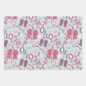 Romantische Bögen und Rose Geschenkpapier Set (Vorderseite 3)