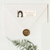 Romantische Boho Botanische Arch-Monogramm-Adresse