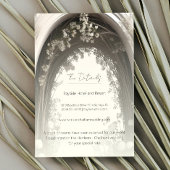 Romantische Boho Botanische Botanische Arch-Hochze Begleitkarte