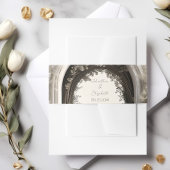 Romantische Boho Botanische Botanische Arch-Hochze Einladungsbanderole