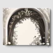 Romantische Boho Botanische Botanische Arch-Hochze Gästebuch (Rückseite)