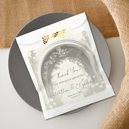 Romantische Boho Botanische Botanische Arch-Hochze Geschenktütchen