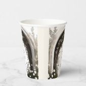 Romantische Boho Botanische Botanische Arch-Hochze Pappbecher (Rechts)