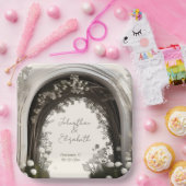 Romantische Boho Botanische Botanische Arch-Hochze Pappteller (Party)