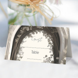 Romantische Boho Botanische Botanische Arch-Hochze Platzkarte