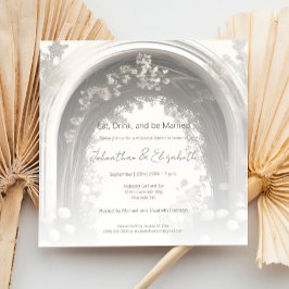 Romantische Boho Botanische Probe Abendessen Einladung