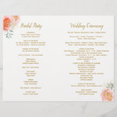 Romantische Boho-Hochzeitsprogramme (Rückseite)