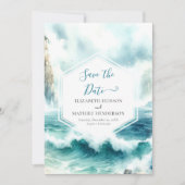 Romantische Boho Nautical Wedding Save The Date (Vorderseite)
