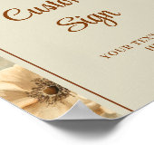 Romantische Boho-Terrakotta-Sage-Grün-Hochzeit Poster (Ecke)