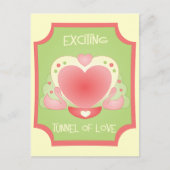 Romantische Bootsfahrt Postkarte (Vorderseite)