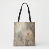 Romantische botanische Ephemera-Blumengarten-Kunst Tasche (Vorderseite)