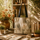 Romantische botanische Ephemera-Blumengarten-Kunst Tasche