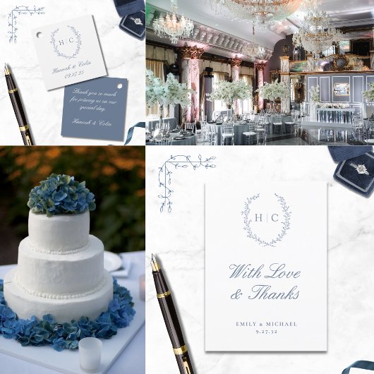 Romantische Botanische Wappen Hochzeit Tischnummer