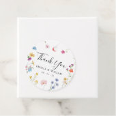 Romantische Botanische Wildblume Hochzeit Geschenkanhänger (Beispiel)